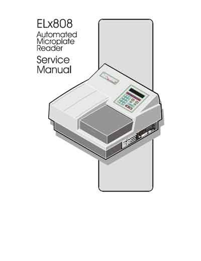 Сервисная инструкция Service manual на Автоматический ридер Elx808  [BioTek]