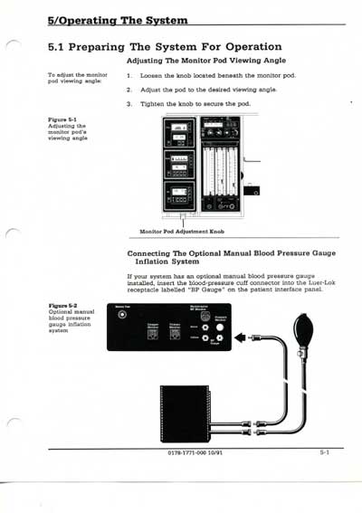 Инструкция по эксплуатации, Operation (Instruction) manual на ИВЛ-Анестезия 7810 Anesthesia Ventilator (Part 5)