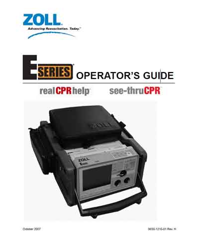 Руководство оператора, Operators Guide на Хирургия Дефибриллятор E Series