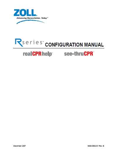 Техническая документация, Technical Documentation/Manual на Хирургия Дефибриллятор R Series