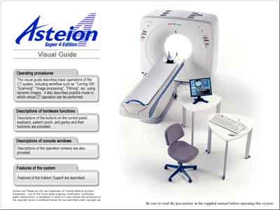 Инструкция пользователя, User manual на Томограф Asteion Super4 Visual Guide