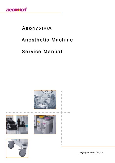 Сервисная инструкция, Service manual на ИВЛ-Анестезия Aeon 7200A