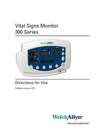 Инструкция пользователя, User manual на Мониторы 300 Series Vital Signs Monitor