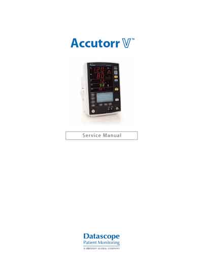 Сервисная инструкция, Service manual на Мониторы Accutorr V