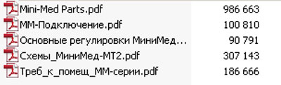 Техническая документация, Technical Documentation/Manual на Рентген Проявочная машина МиниМед МТ (МТ-2)
