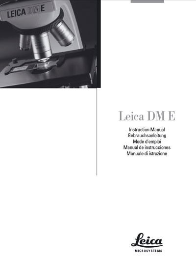 Инструкция по эксплуатации, Operation (Instruction) manual на Лаборатория-Микроскоп DME