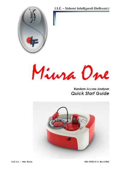Руководство пользователя, Users guide на Анализаторы Miura one - Quick Start Guide