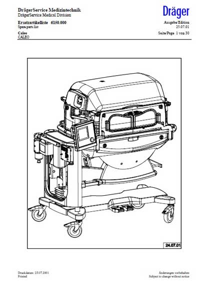 Сервисная инструкция, Service manual на Инкубатор Caleo