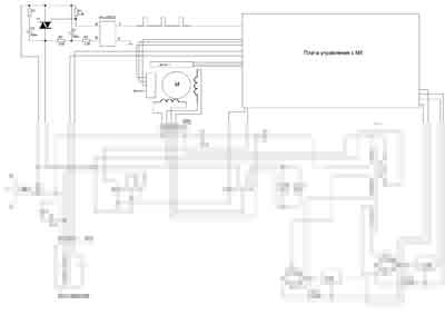 Схема электрическая, Electric scheme (circuit) на Лаборатория-Центрифуга Дніпро МПВ