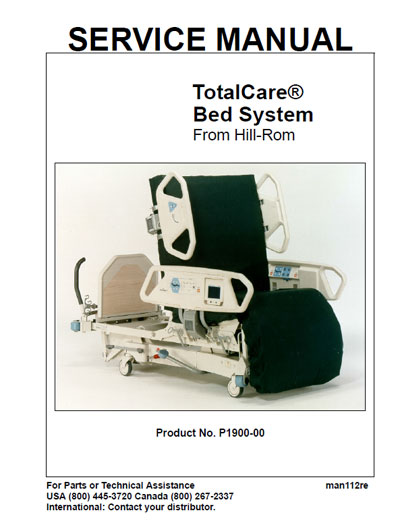 Сервисная инструкция, Service manual на Разное Bed System Total Care
