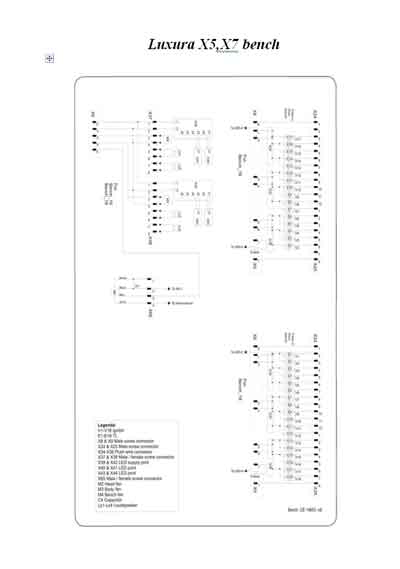 Схема электрическая, Electric scheme (circuit) на Косметология Солярий Luxura X5-X7 (схема коммутаций)