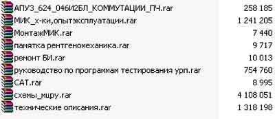 Техническая документация, Technical Documentation/Manual на Рентген Рентгенографический аппарат МЦРУ Сибирь-Н