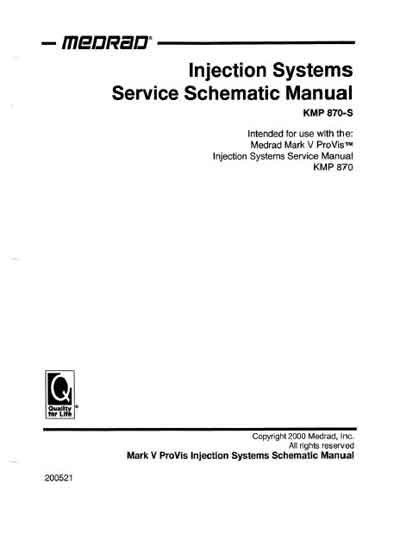 Схема электрическая, Electric scheme (circuit) на Разное Инъекционная система Mark V Provis (KMP 870-S)