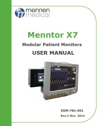 Инструкция пользователя, User manual на Мониторы Mentor X7