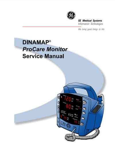 Сервисная инструкция Service manual на Dinamap ProCare Rev A [General Electric]