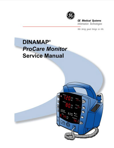 Сервисная инструкция Service manual на Dinamap ProCare Rev B [General Electric]