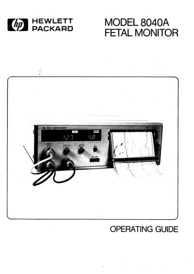 Инструкция по эксплуатации, Operation (Instruction) manual на Мониторы 8040A