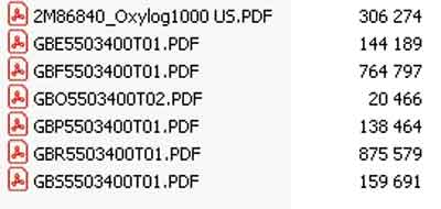 Техническая документация, Technical Documentation/Manual на ИВЛ-Анестезия Oxylog 1000