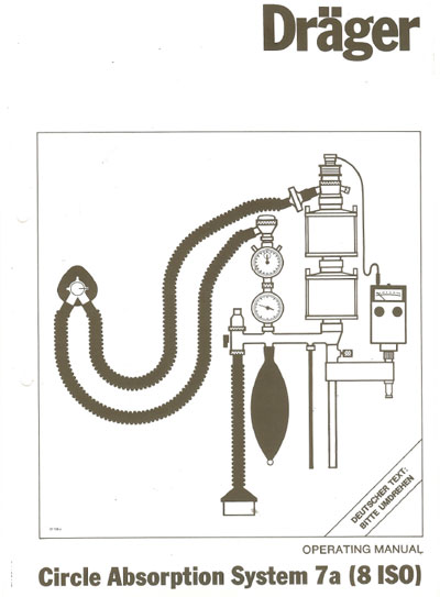 Инструкция по эксплуатации, Operation (Instruction) manual на ИВЛ-Анестезия Circle System 7a