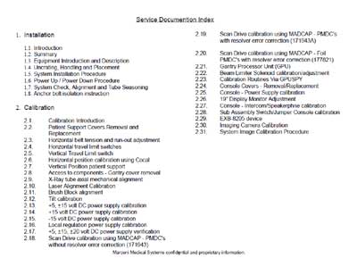Сервисная инструкция, Service manual на Томограф CT Scanner PQ, IQ (Marconi)
