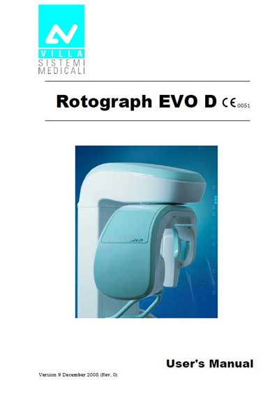 Инструкция пользователя, User manual на Рентген Rotograph EVO D