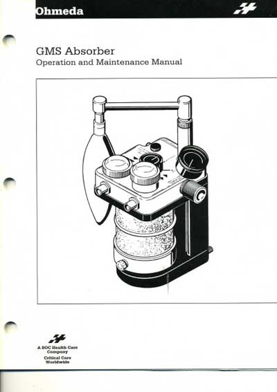 Инструкция по экспл. и обслуживанию, Operating and Service Documentation на ИВЛ-Анестезия GMS Absorder