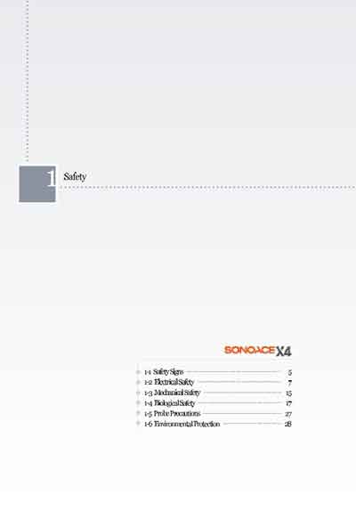 Сервисная инструкция, Service manual на Диагностика-УЗИ SonoAce X4